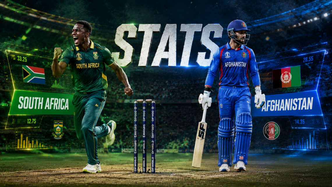 South Africa National Cricket Team Vs Afghanistan National Cricket Team Stats