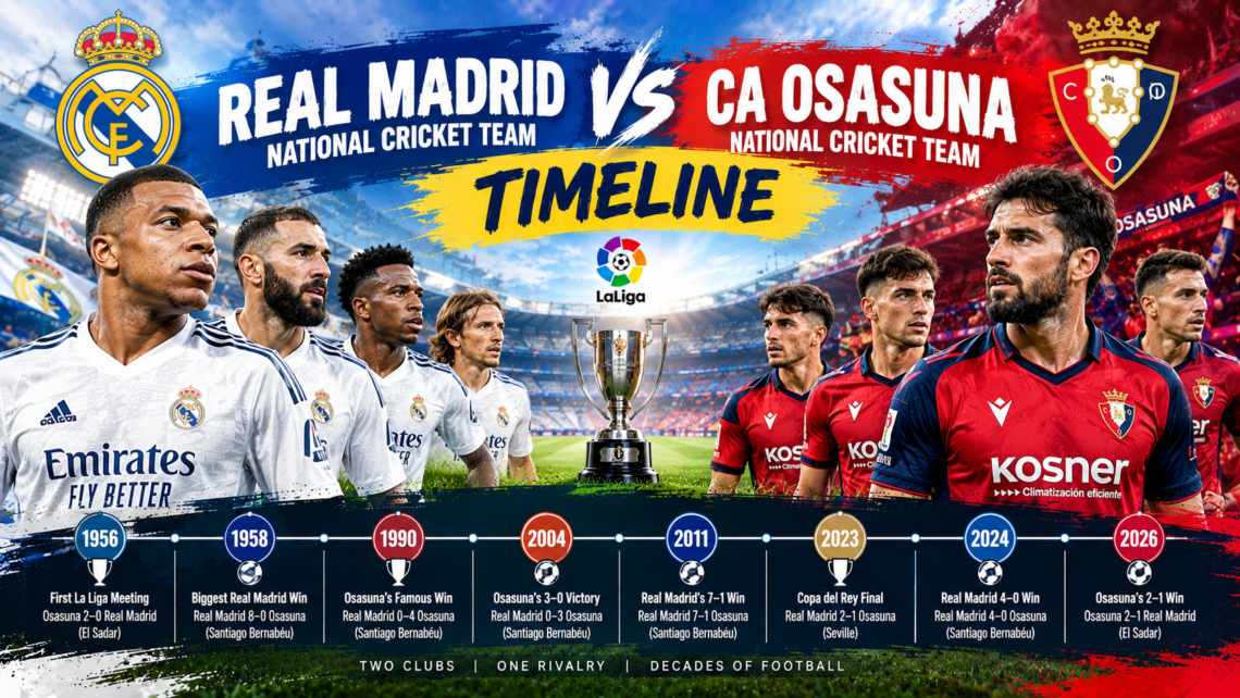 Real Madrid vs CA Osasuna Timeline